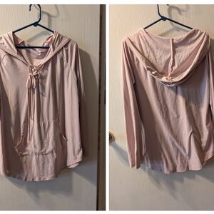 No Boundaries Pink Long Sleeve Hoodie Top